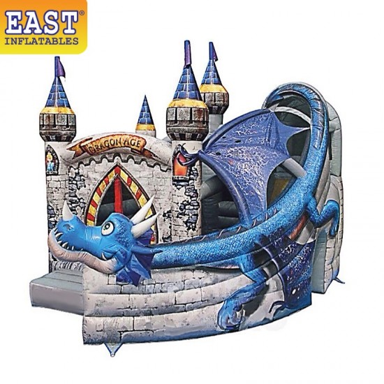 Château Gonflable Dragon Avec Toboggan