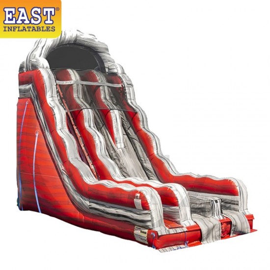 Toboggan Sec Gonflable Magma Liquide