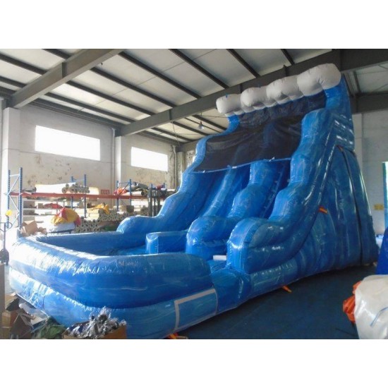 Toboggan Aquatique Blue Wave Dual